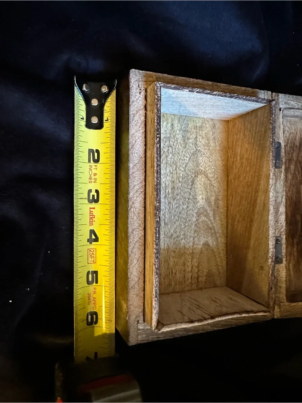 Wooden Storage Box Organizer in Natural Brown - Brand Unspecified